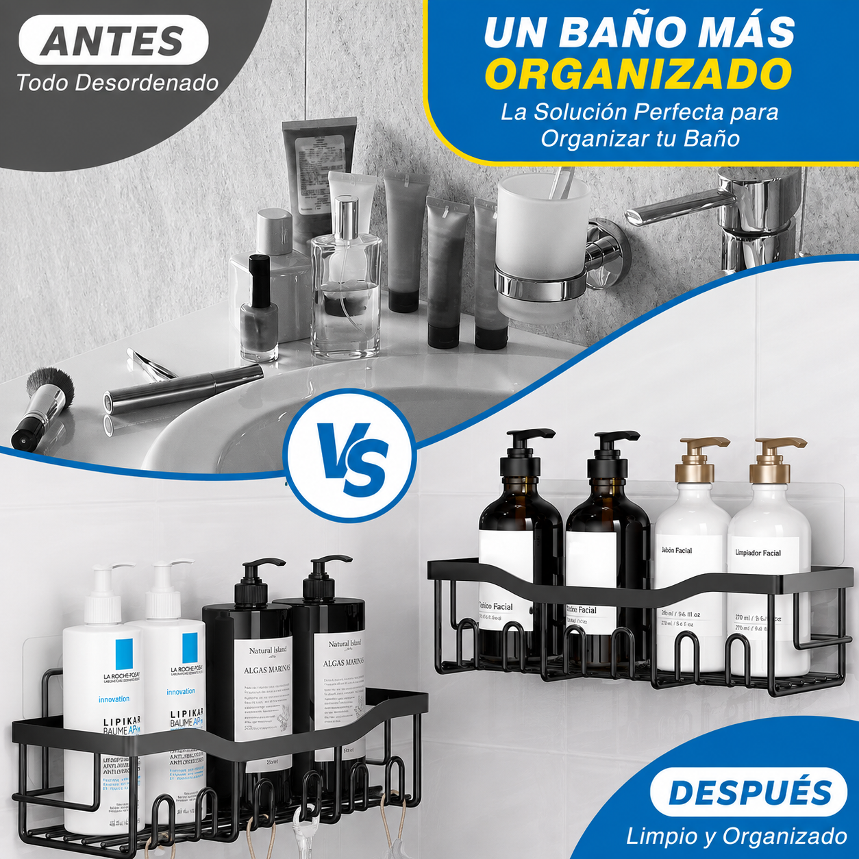 Organizador de ducha 5 piezas